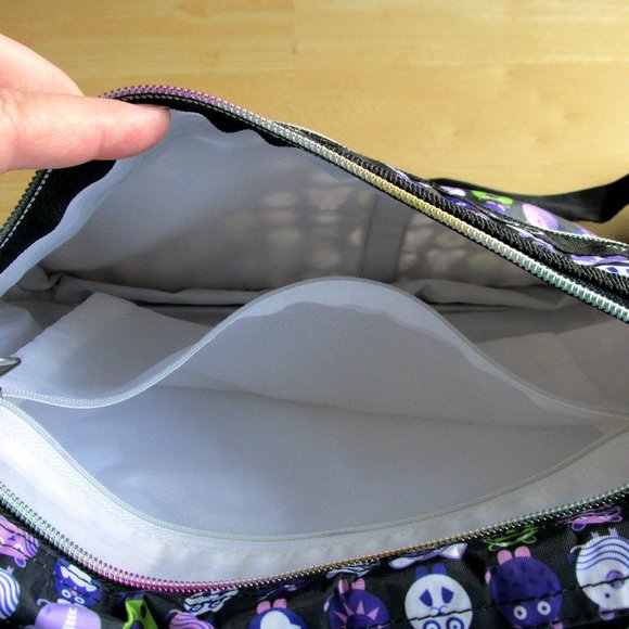 Casa di Borse Minimals Purple/Black Messenger Bag - Picture 4 of 9